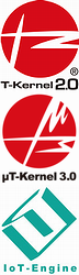 T-Kernel 2.0/μT-Kernel 3.0/IoT-Engine logo