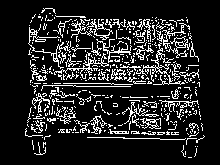 出力画像=エッジ(枠組み)の検出