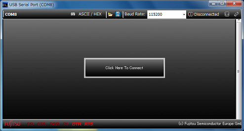 Serial Port Viewer and Terminalのウィンドウ