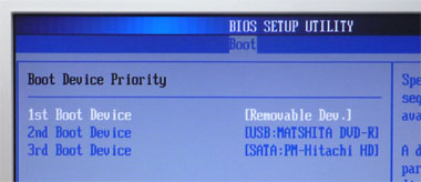 Boot Device Priority